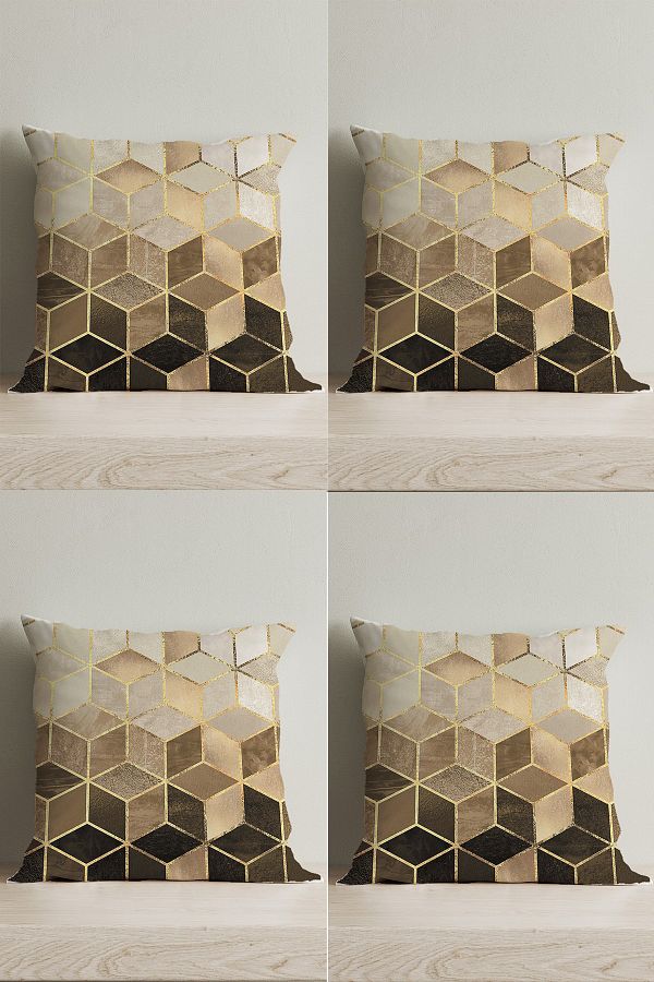 LadiesHome-Special Design Double Sided Digital Printed 4-Piece Decorative Throw Pillow Cover 1