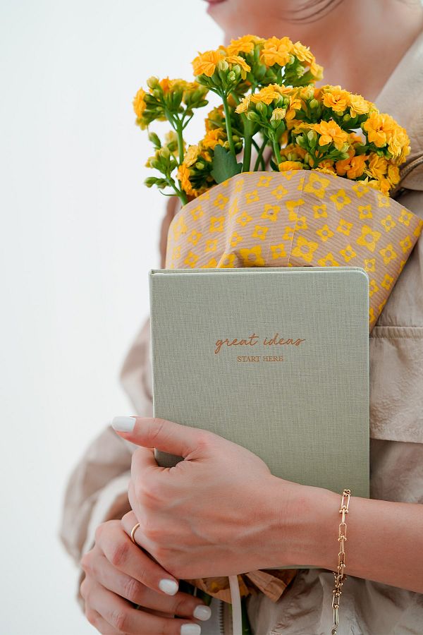 Matt Notebook-14x20 Hard Cover Notebook Plain, unlined Green 1