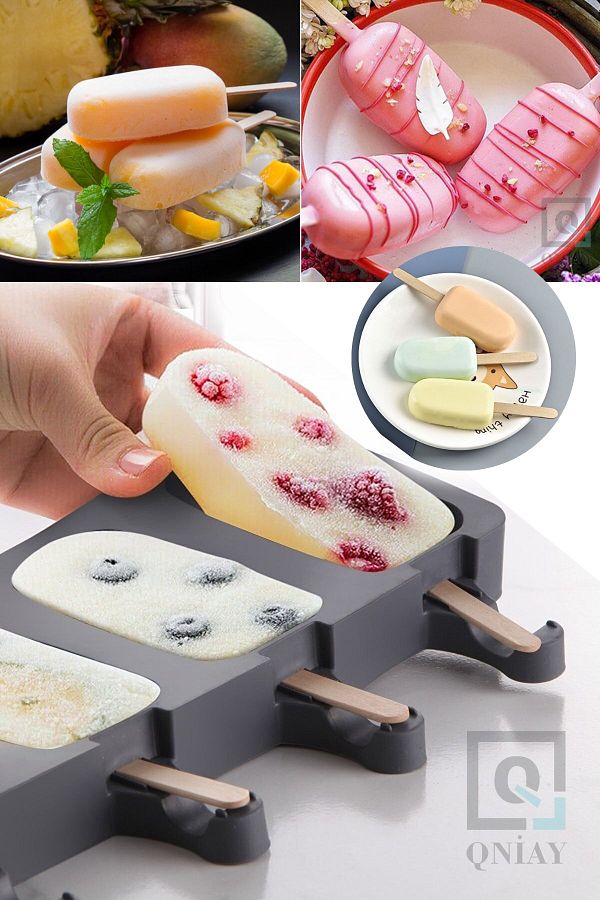 QN AY Practical Anthracite Silicone 4 Piece Size Magnum Ice Cream Mold Trendyol