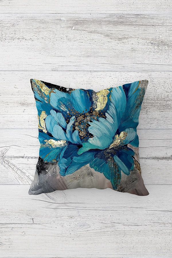 Washable zippered throw pillow covers top