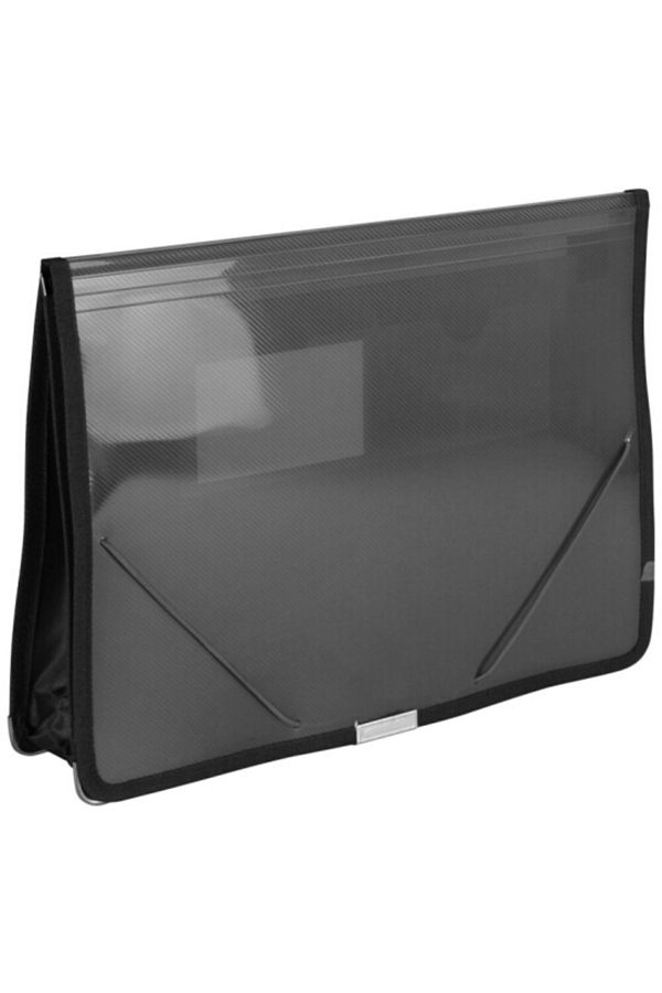 Bigpoint-7.5 cm Volume Black Document File - Compatible with A4 with Special Rubber System 1