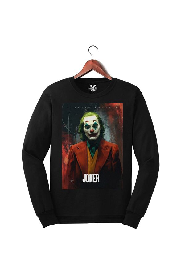 Darkia Joker Movie Printed Long Sleeve Sweat Sweatshirt Trendyol