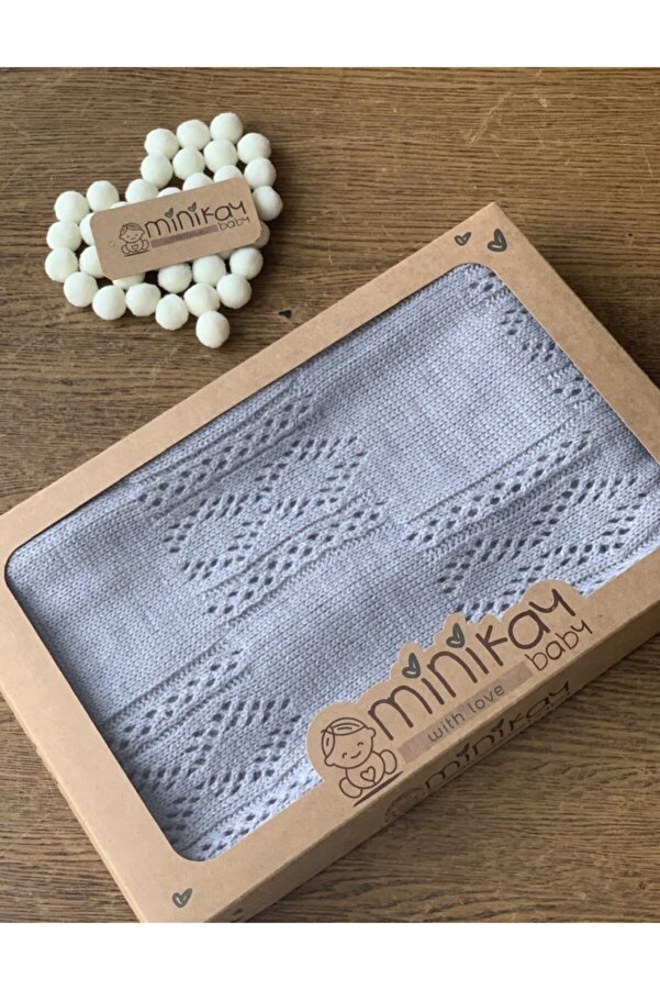 minik ay Yenidoğan Triko Bebek Battaniye