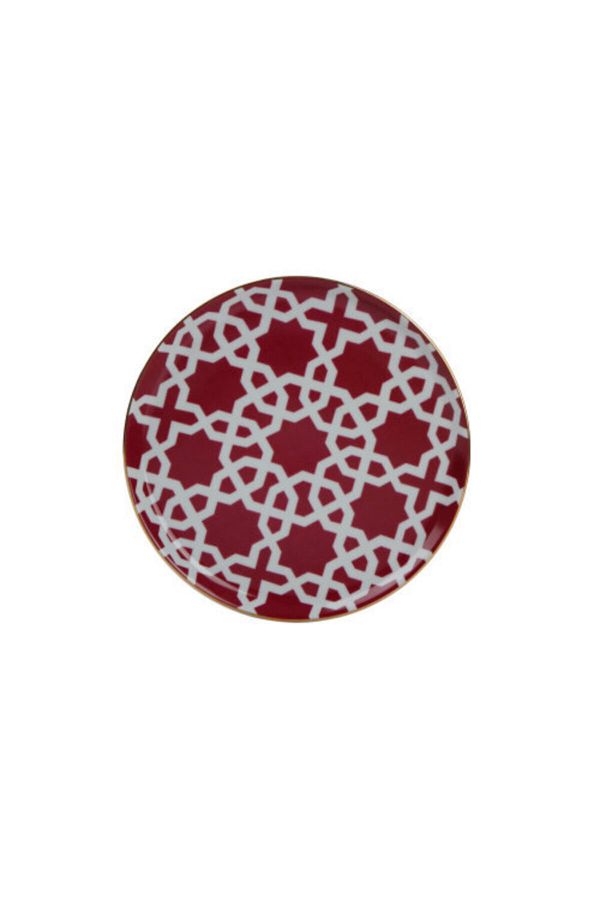 Porland-Morocco Flat Plate Pattern5 Fuchsia 20cm 1