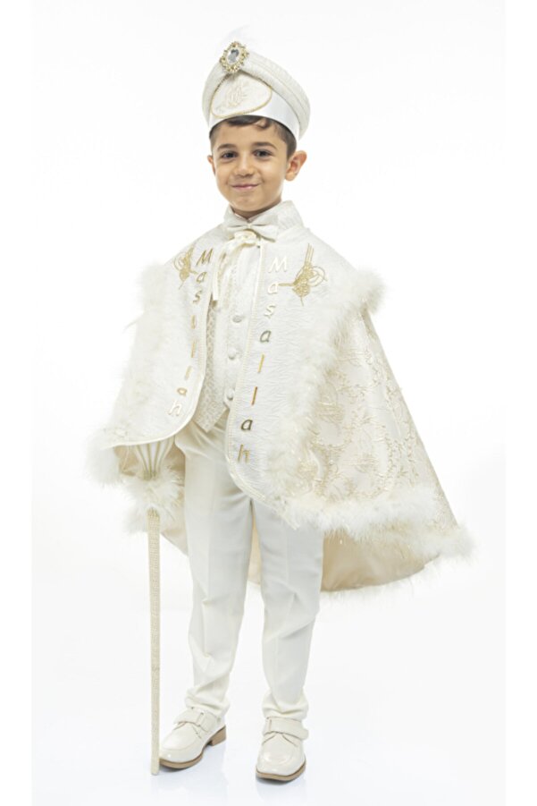 Emir Sünnet Kıyafetleri Tepehan Set Circumcision Clothing with Cape ...