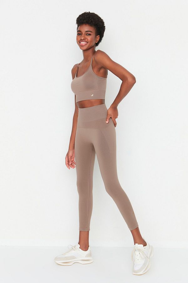 Beige gym leggings cheap