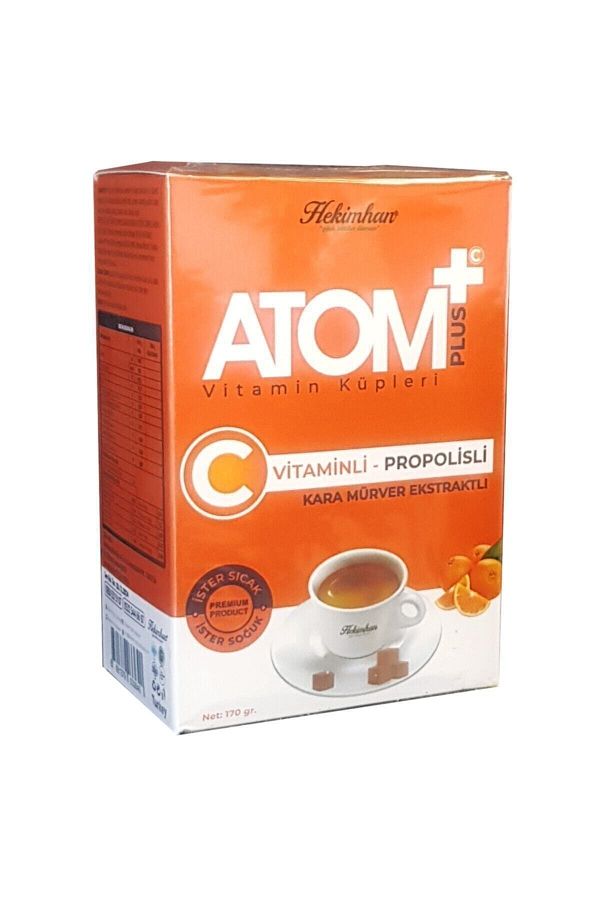 Hekimhan-Atom Tea Atom Plus Vitamin Cubes Vitamin C + Propolis Atom Cube 1