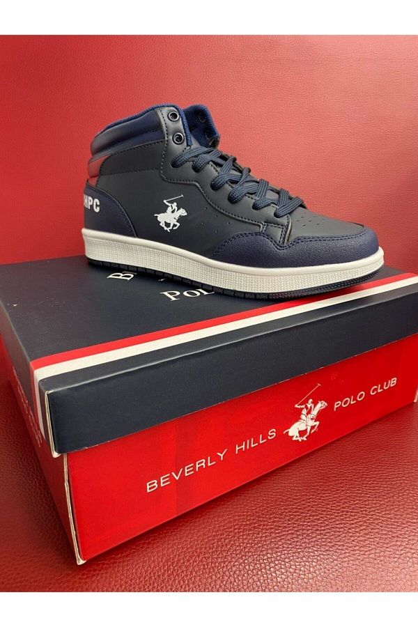 Beverly Hills Polo Club Basketball Shoes Dark blue Flat Trendyol
