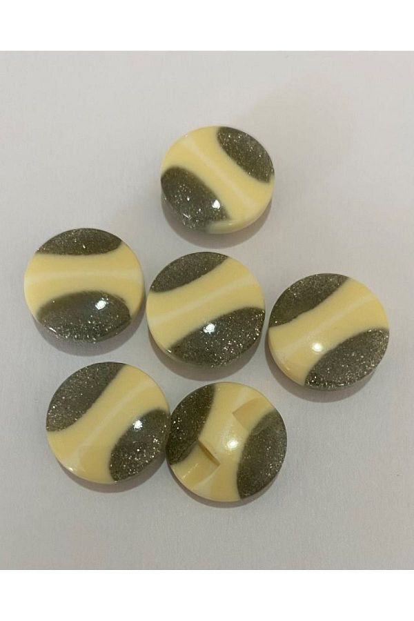 Öztürk-Core Polyester Baby Button 1.5cm Pack of 6 1