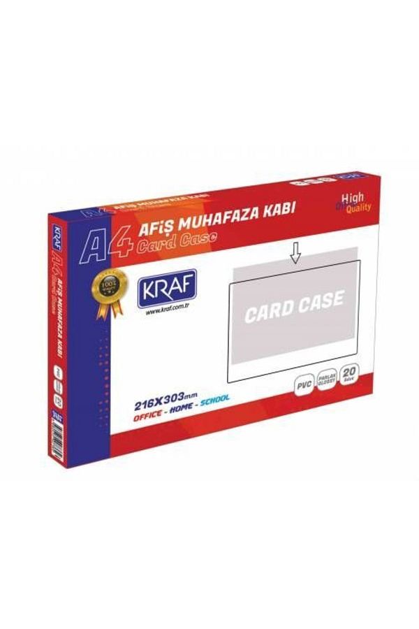 KRAF-Placard Enclosure Container A4 20 Pieces 1