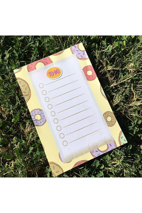 YeşilStationery-Donat Patterned Note Paper 1