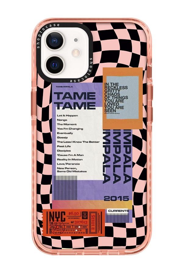 shoptocase-حافظة هاتف بتصميم Pink Impact Checker Tame متوافقة مع هاتف iPhone 11 1
