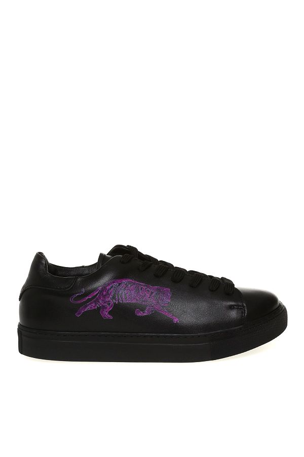Cem Güventürk-X Boyner Black Women's Leather Casual Shoes 1