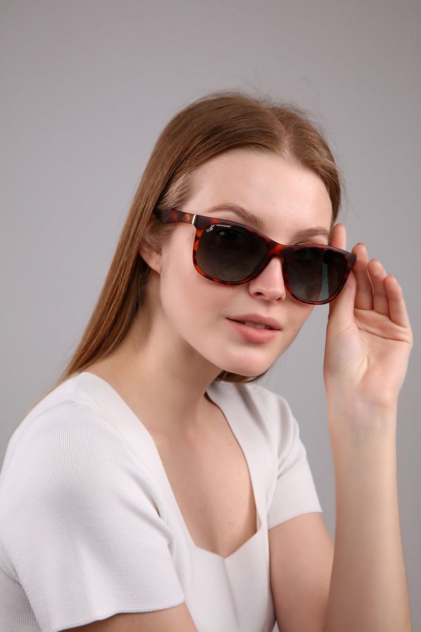 PETİTO-Alf Unisex Leopard Patterned Sunglasses 1