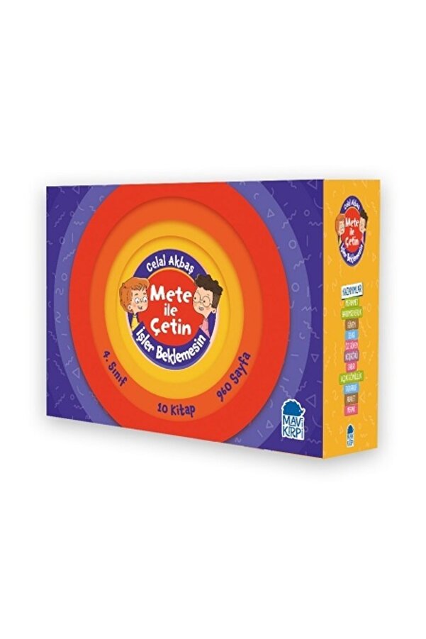 Mavi Kirpi Mete Ile Çetin Işler Beklemesin - 4. Sınıf Hikaye Seti (10 Kitap)