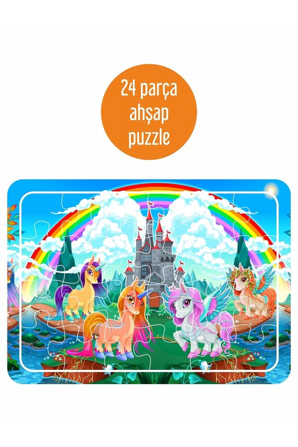LİPYOS Unicorn Kardeşler24 Parça Ahşap Puzzle