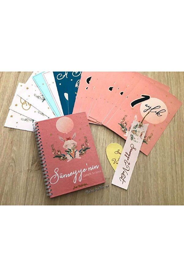 sandal hediyelik Hamilelik Ve Anne Bebek Günlüğü / Bebek Anı Defteri / Anı Kartları Hediye / Kişiye Özel Tasarım