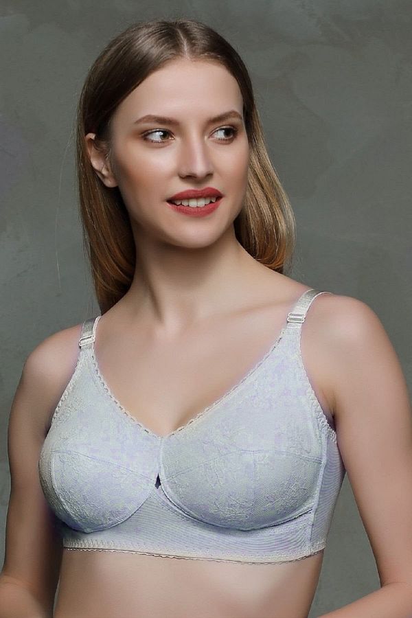 MOONLİGHT-8612 Sutien fără fir - Alb 1