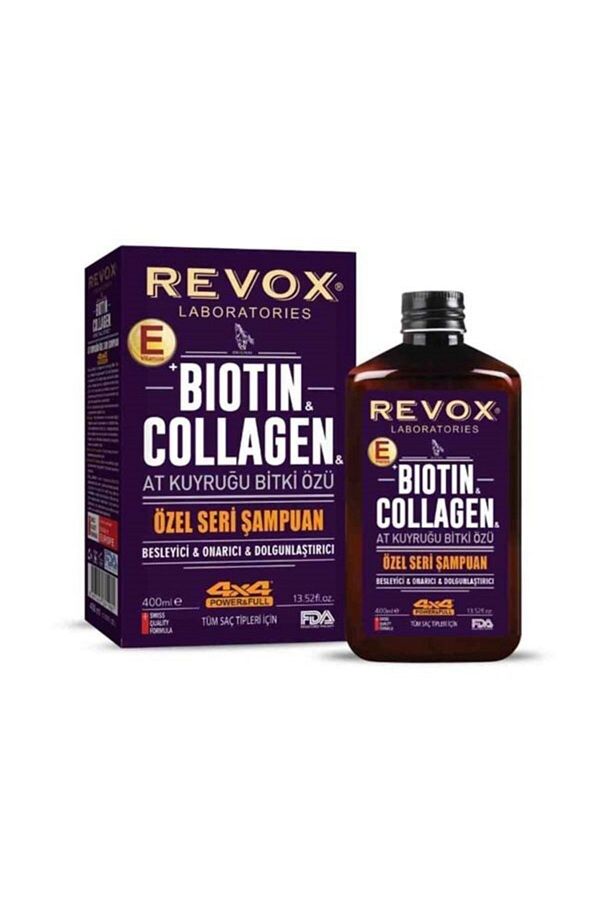 Revox-400 ml Biotin and Collagen Ponytail Shampoo 1