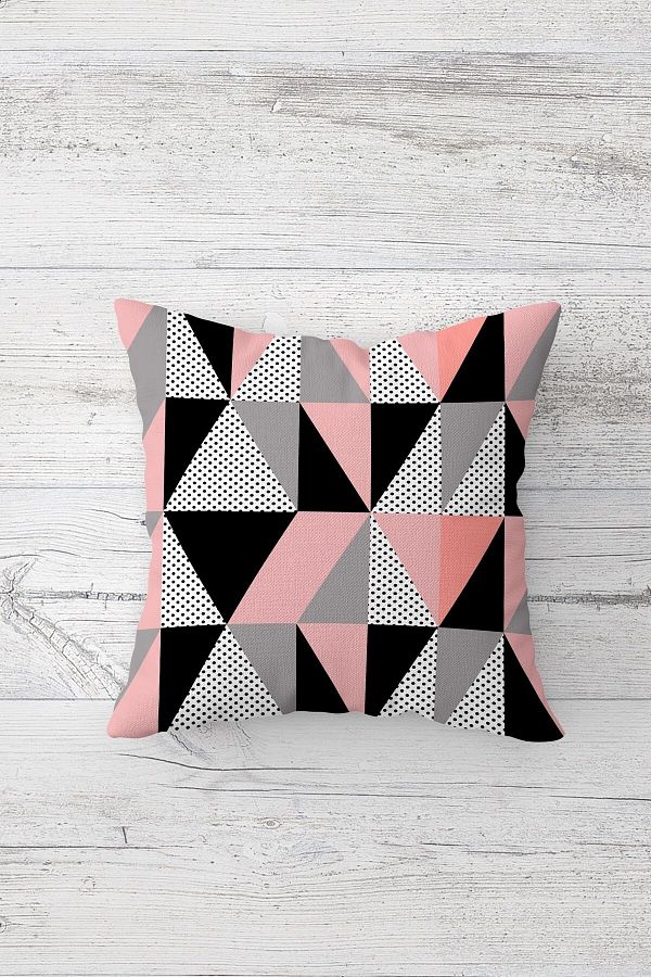 on the clouds-Triangular Block Polka Dot One Side Printed Hidden Zipper Față de pernă Husă de pernă pentru scaun 1