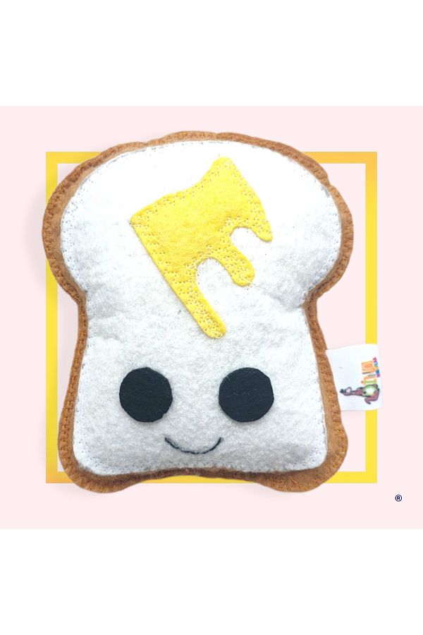 Dino-Catnip (Cat Mint) Cat and Small Dog Toy Bread Slice 1