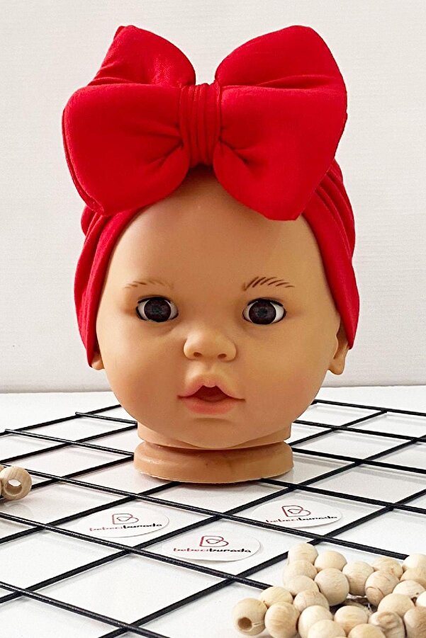 BEBECİBURADA Kız Bebek Fiyonklu Bone 0-12 Ay