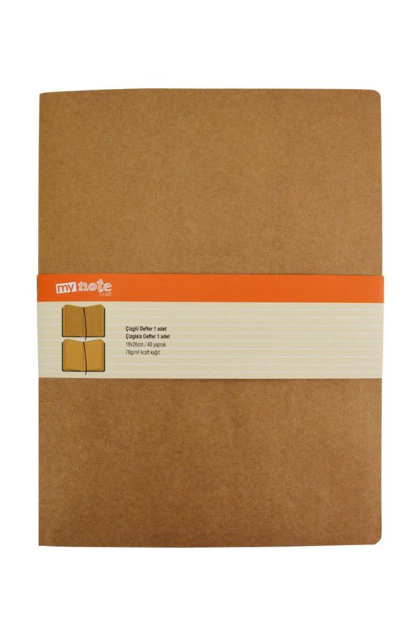 Umix-Mynote Kraft Double Notebook 19x26cm 40 Sheets 70gr N:myn116-ç-d 1