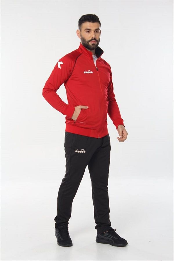 Diadora-Red Lycra Men's Tracksuit Set 1