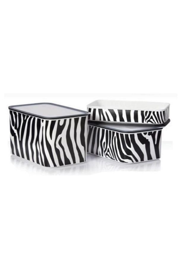 Tupperware-Water Zebra Set of 3 - Storage Container with Tight Lid Hsgl 1
