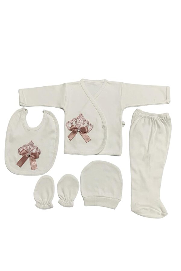 bombino Kız Bebek Pudra 5'li Hastane Çıkışı Set