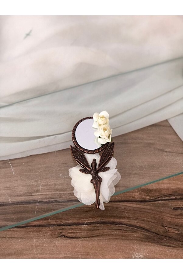 Denseden Bakır Melek Ayna Magnet Nişan Söz Hediyesi,kına Hediyesi,nişan Söz Hatırası,bebek Hediyelik 25 Adet