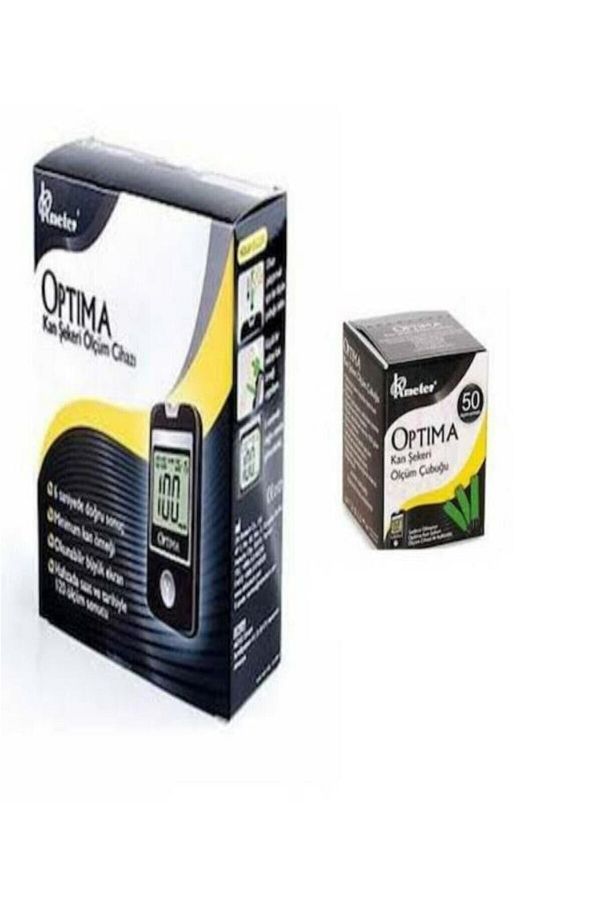 Optima-Glucose Meter And Strip 1