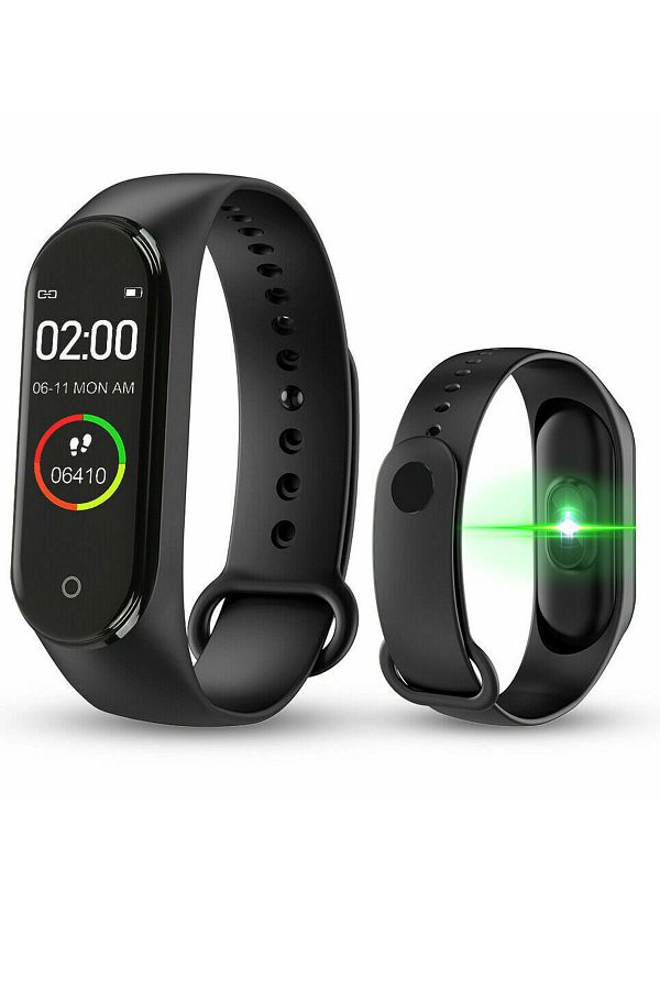 BİWATCH-M4 Smart Bracelet, Smart, Step Counter, Heart Rate Meter, Android and iOS Connected Smart Watch 1