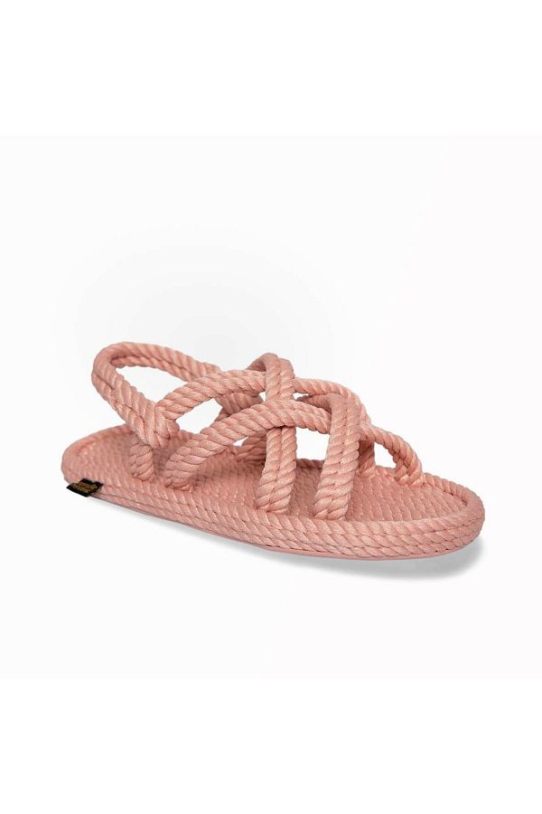 Nomadic Republic Bodrum Rubber Sole Women s Rope Sandals Pink Trendyol