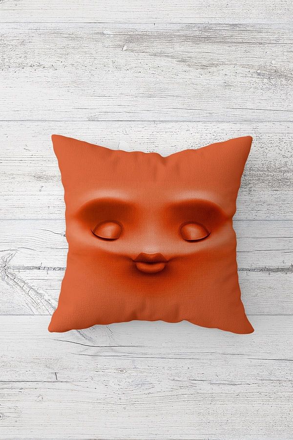 on the clouds Emoji Patterned Double Sided Printed Hidden Zipper Sleeping Pillow Case Throw Pillow Seat Pillow Trendyol
