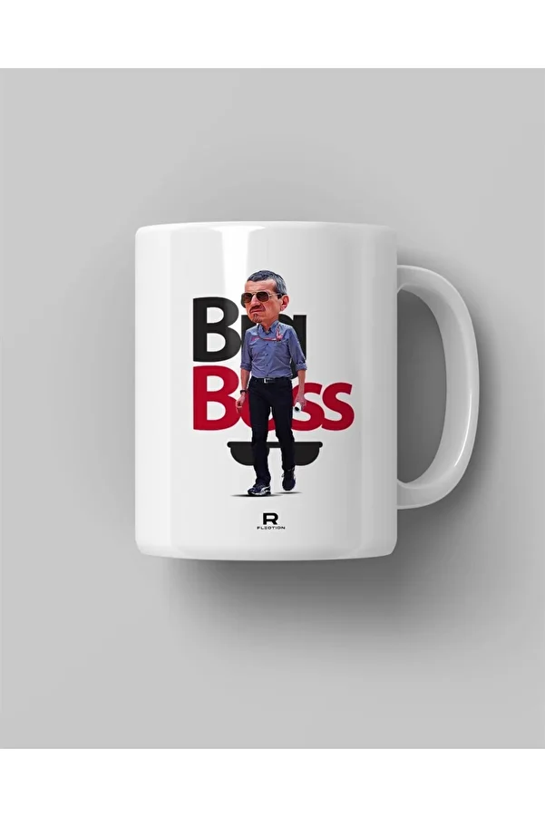 FANBOX SHOP-Big Boss Guenther Steiner White Mug Cup 1