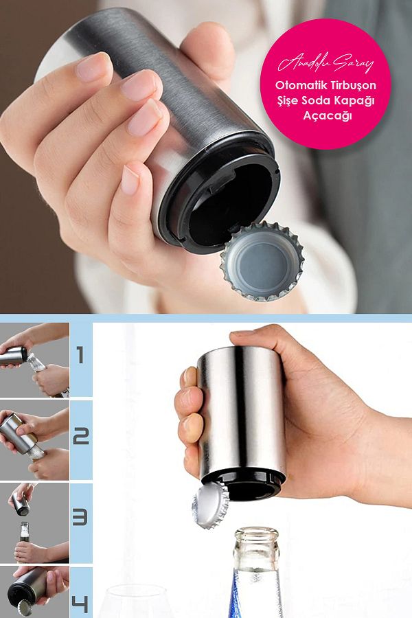 Anadolu Saray Çarşısı-Practical Automatic Professional Bottle Opener | Automatic Bottle Opener | Lid Opener 1