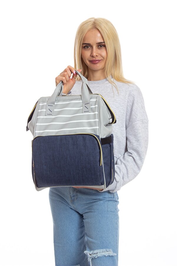 Yerli Anne Bebek Bakım Sırt Çantası Biberon Termos Gözlü Metal Kancalı Puset Askı Aparatı Hediye!!!