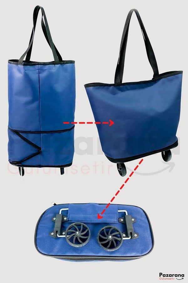 Rolling shopping bag top