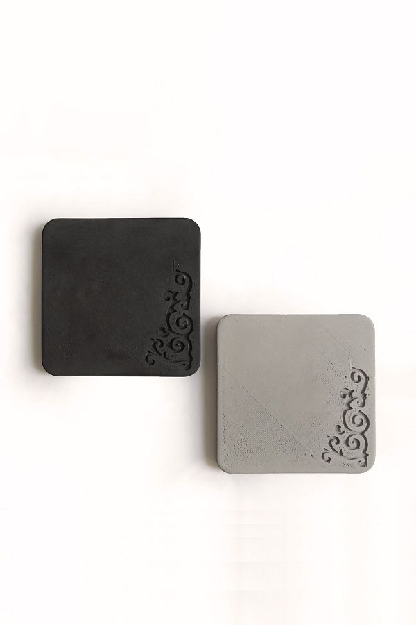 Ghogol Home-Square Concrete Coasters Set of 2 1