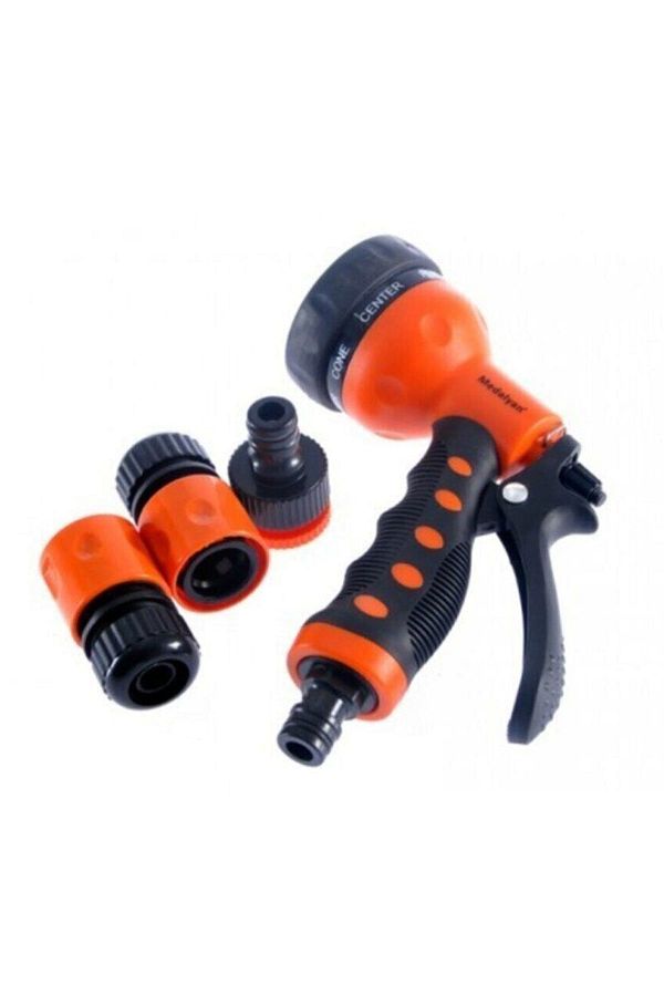 mrtbilisim-Medalyan Md-708 Automatic Trigger Garden Watering Gun 7 Function Set 4 Pieces 1