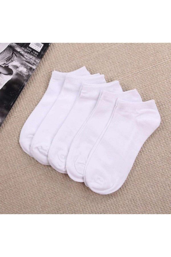 BGK-Ciorapi de vară unisex, 5 piese, foarte confortabile, albe 1