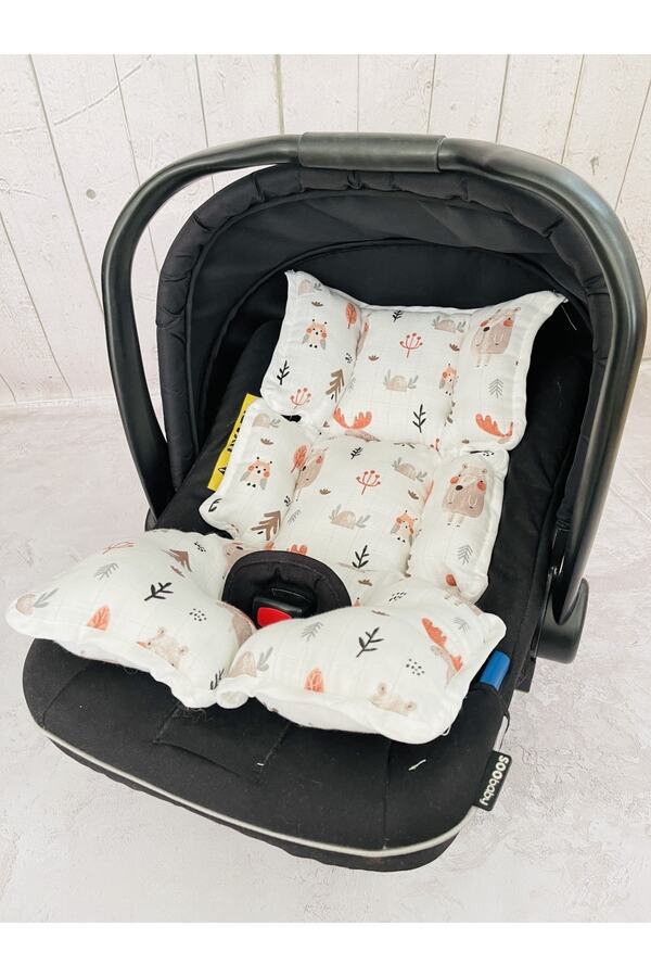 JUNİPERUS Müslin Puset Anakucağı Bebek Arabası Minderi