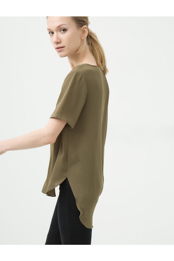 Koton-Damska bluzka khaki 6YAK62640OW 1