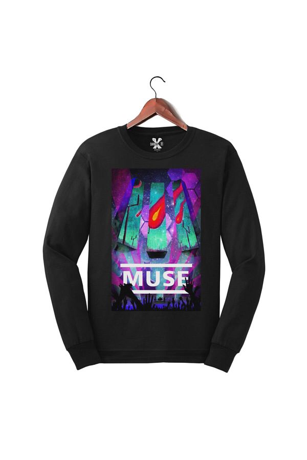 Darkia Muse Music Band Printed Long Sleeve Sweat Sweatshirt Trendyol
