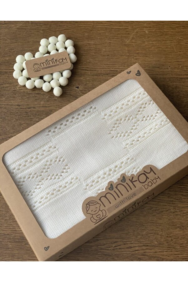 minik ay Yenidoğan Triko Bebek Battaniyesi