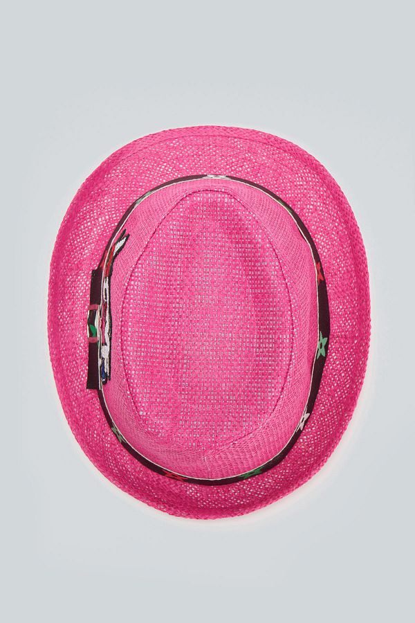 Dagi-Straw Fuchsia Hat 1