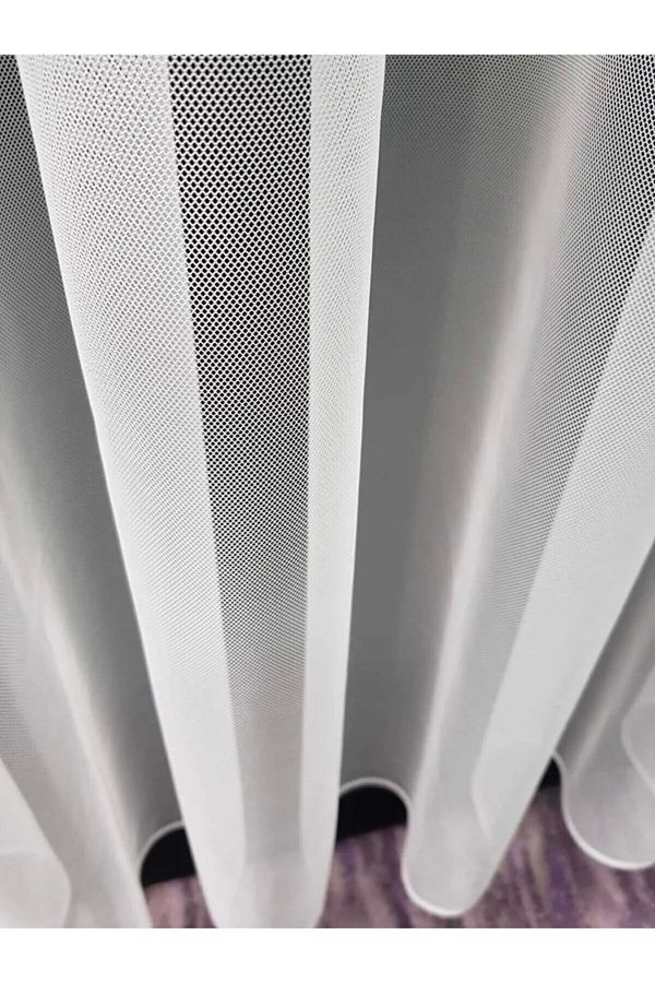 Brillant-Ecru Grek Tulle Shiny Curtain - 1/3 Πιέτες 1
