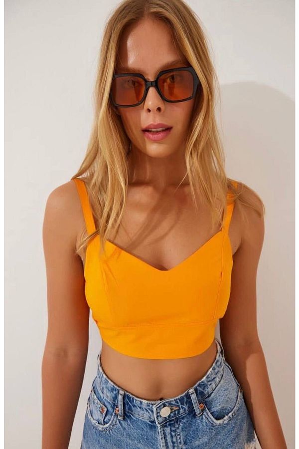 Orange spaghetti strap top cheap