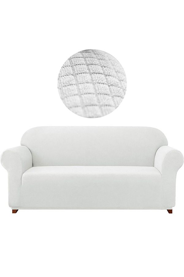 elgeyar-3 Seater Lycra Sofa - Elastic Sofa Bed Cover, Pitikare Patterned Sofa 1